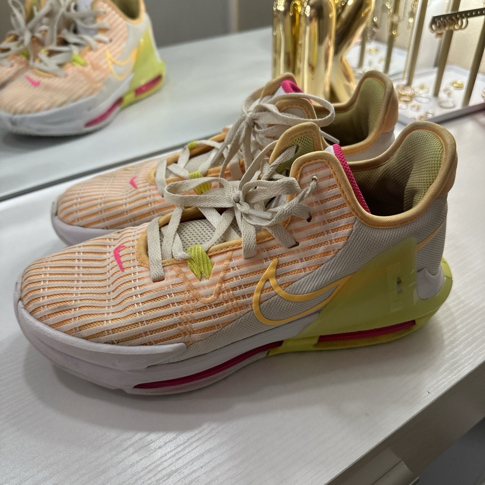 Nike Peach and Yellow Sneakers